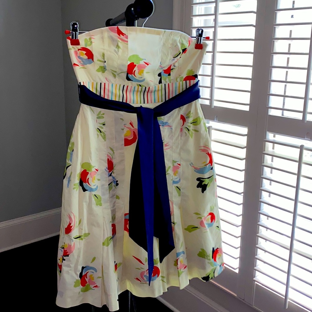Anthropologie Maeve Strapless Dress